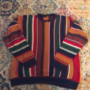 Striped Colorful Chunky Sweater